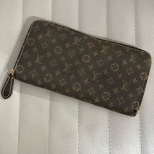Distressed Denim Louis Vuitton Zip Wallet